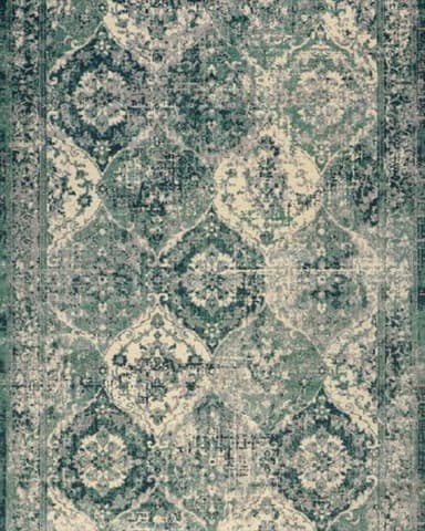 Vintage green rug